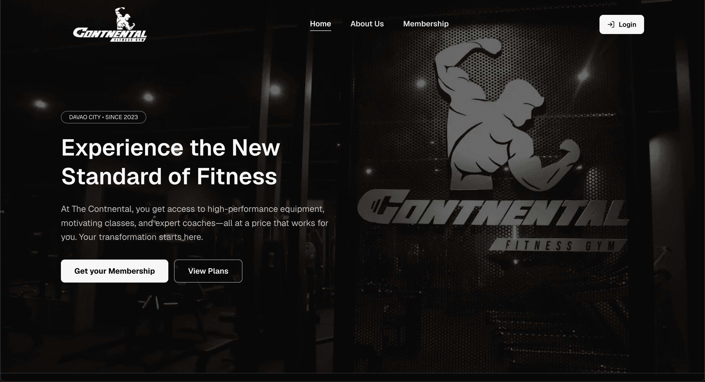Contnental Fitness Gym Management System project preview